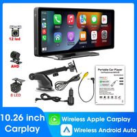 Universal 10.26 Inch CarPlay Android Auto Car Radio Multimedia Video Player IPS Touch Screen With AUX USB Rearview Camera