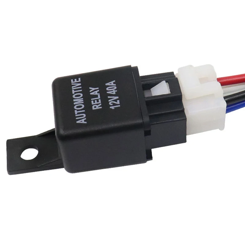 Automotive Relay 12V 4pin Car Relay With Black Red Copper Terminal Auto Relay