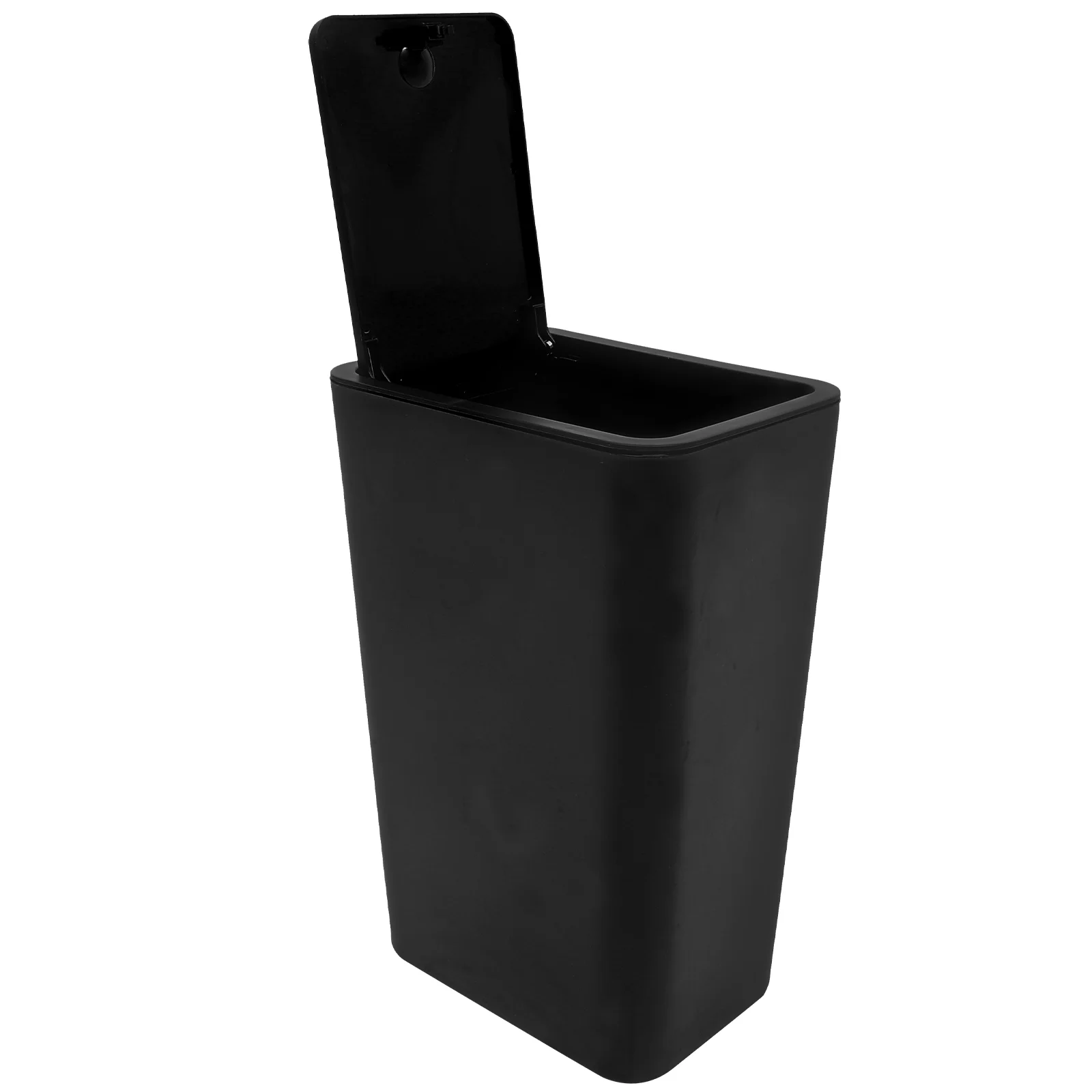 

Plastic Trash Can With Lid Portable Trash Can Garbage Container Bin Home Supplies