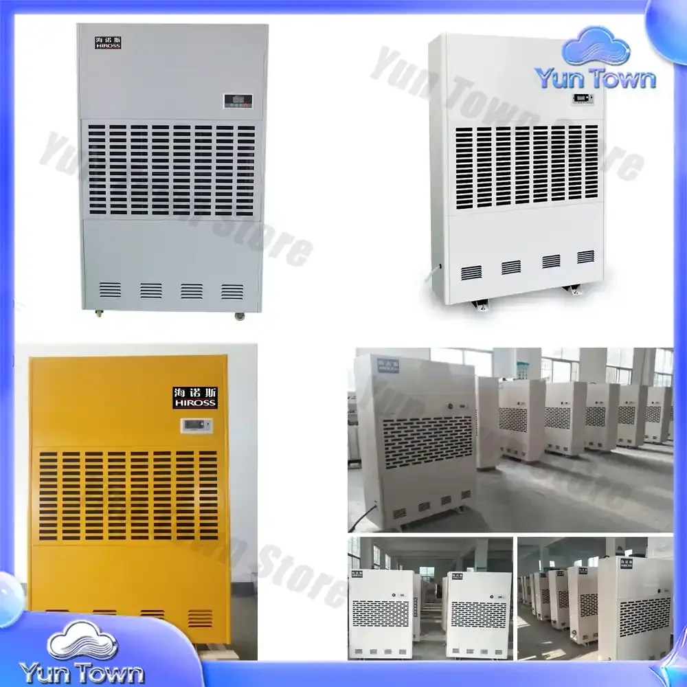 Large Capacity Industrial Greenhouse Dehumidifier Machine for Sale for Hydroponics Grow Tent Indoor Farming HVAC Moisture