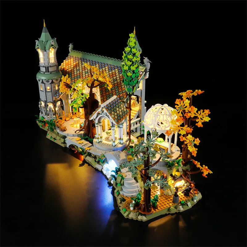 Diy LED Light Kit For LEGO 10316 Rivendell (Only LED Light,Without Blocks Model)