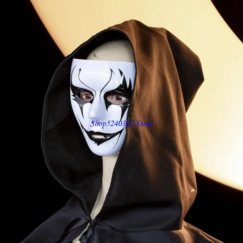 634c Masques déguisement Halloween pour les enfants adultes, masque danse rue en plein air masque masque démons étape