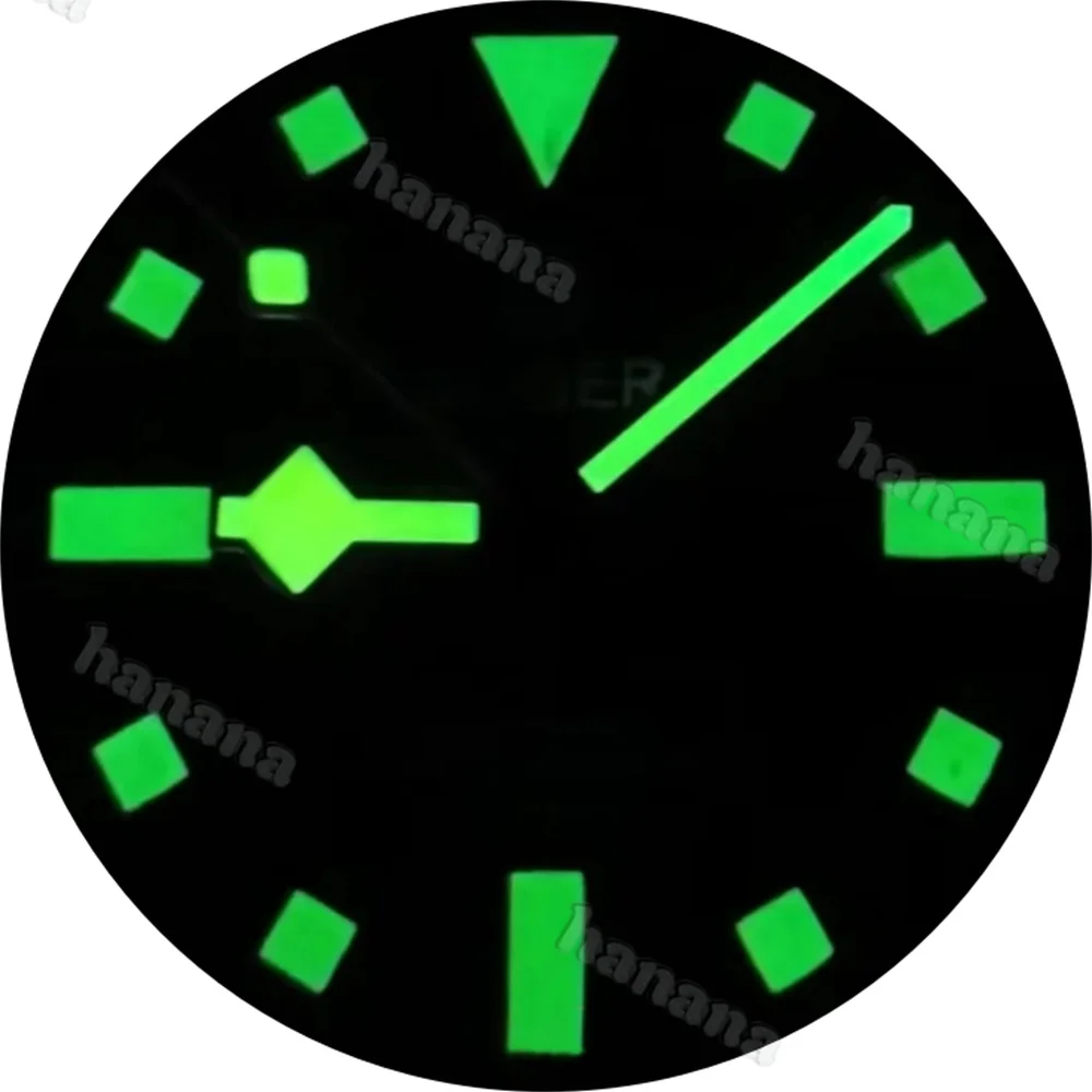 قرص ريترو غير لامع مقاس 29 مم مع أيدي مناسبة لحركة NH35/NH36/4R/7S ملحقات تعديل الساعة الخضراء المضيئة عالية الجودة #6