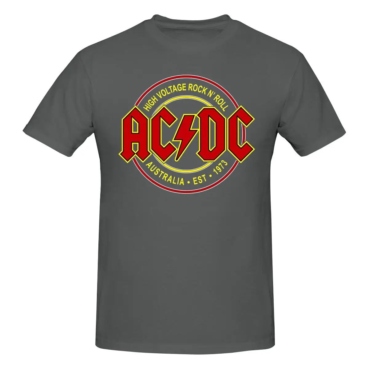 Funny AC-DC Rock Men's T-shirt Printed Tops are loose and slim fit Women's T-shirts