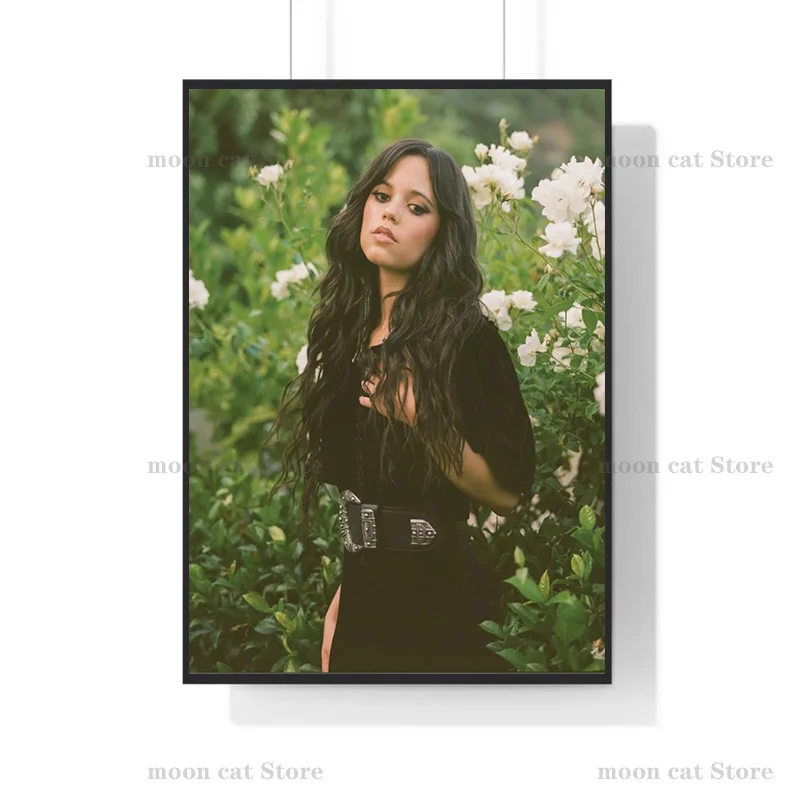 Jenna Ortega Sexy Portrait Poster Popular Teenage TV Show Star Actress Canvas Painting Wall Art Pictures Dorm Home Decor