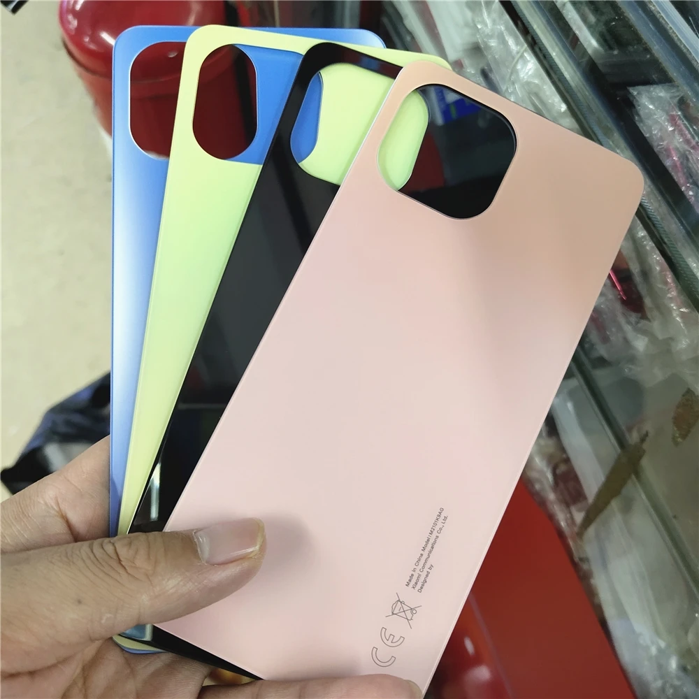 New Back Cover Glass For Xiaomi Mi 11 Lite Battery Cover Housing Door Case For Xiaomi mi11 lite Back Repair Replace Part