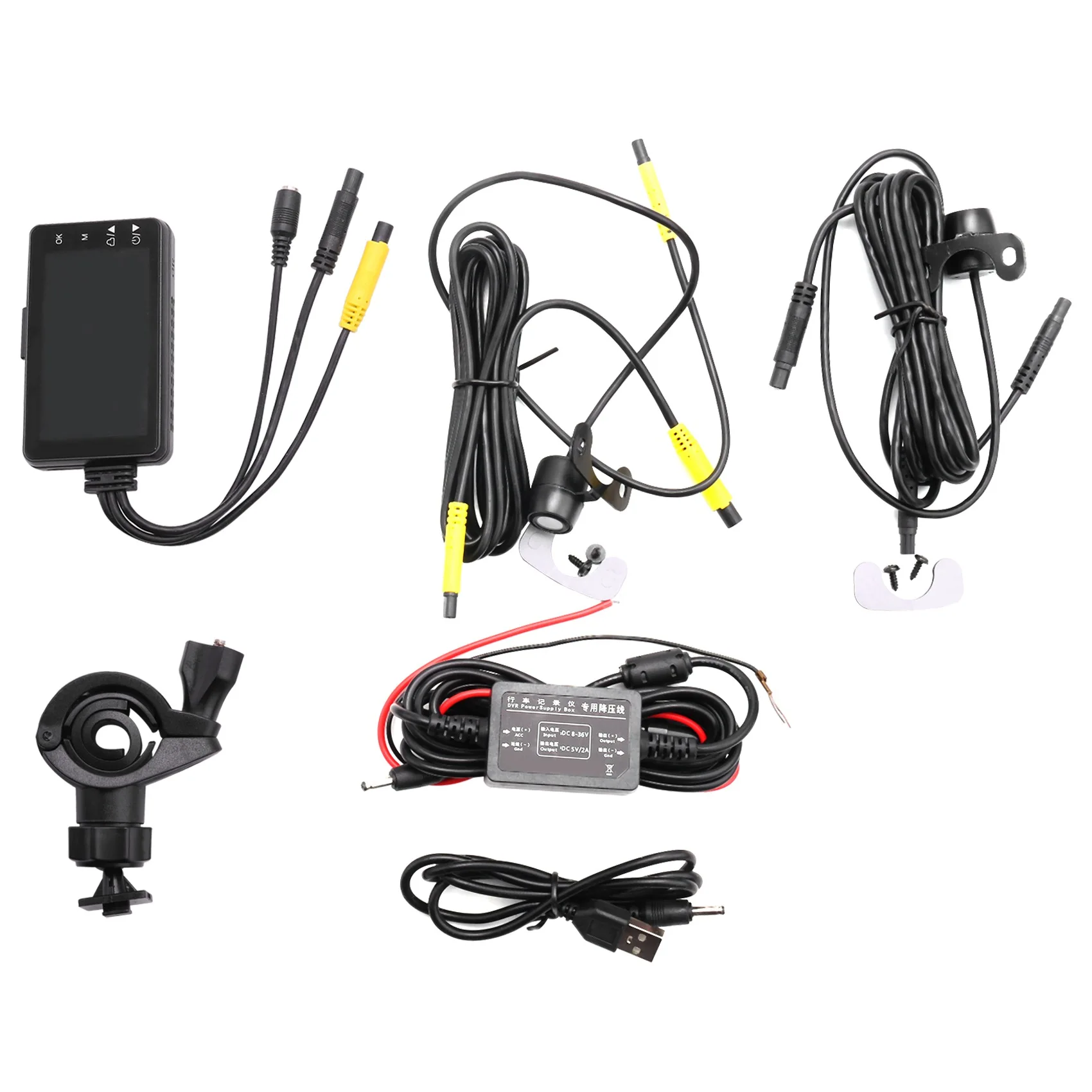 3 Inch 1080P HD Motorcycle Camera DVR Motor Dash Cam with Special Dual-Track Front Rear Recorder Motorbike Electronics