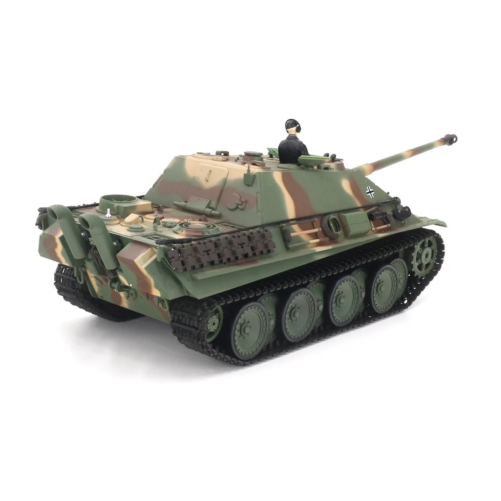 Henglong 3869 niemiecki Model pojazdu przeciwpancernego Jagdpanther metalowy czołg konkurencyjny Model symulacja elektryczna zdalnego sterowania