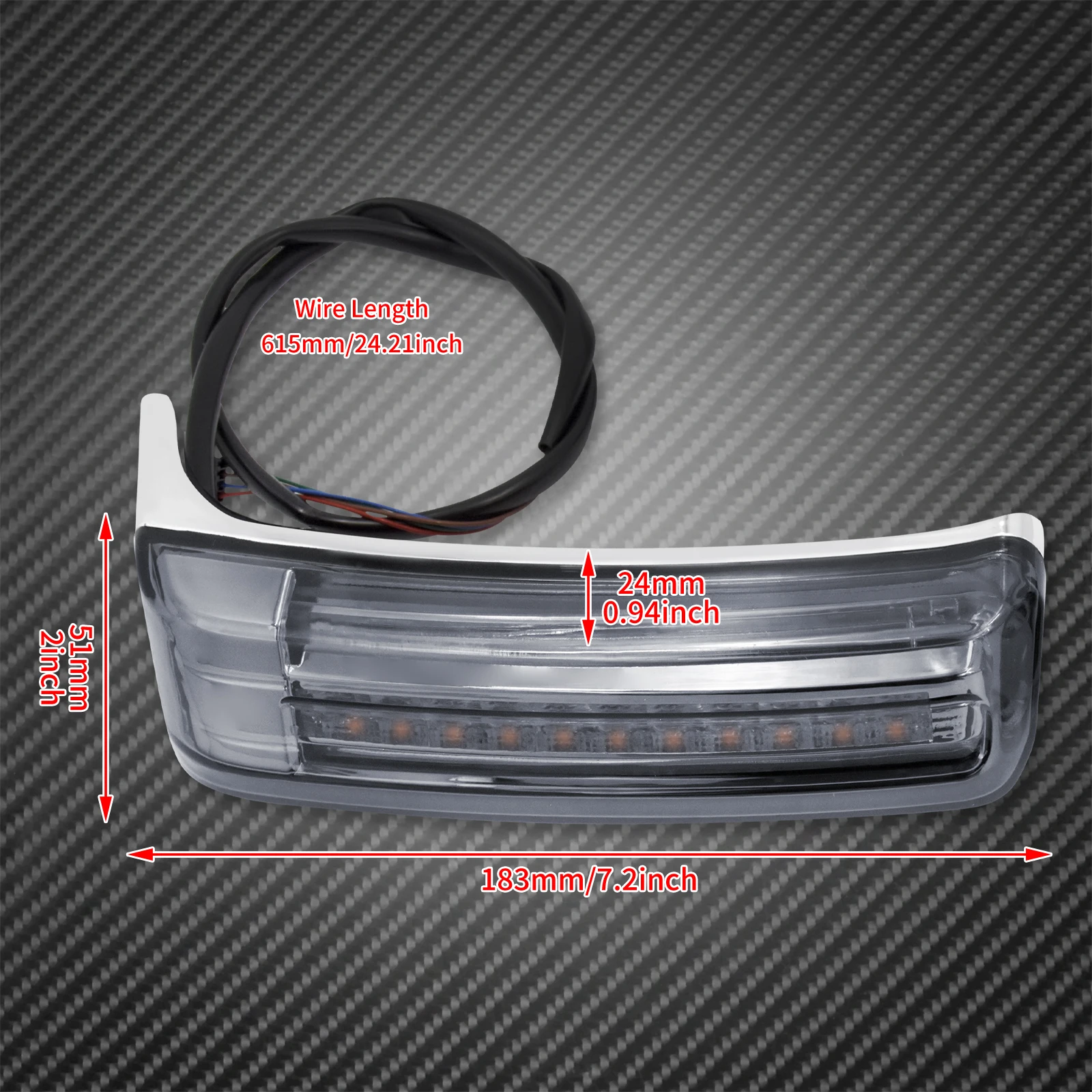 Motorcycle LED Saddlebag Turn Signal Lamp Run Brake Indicator Light For Harley Touring Road King Limited CVO FLHR 1997-2012 2013