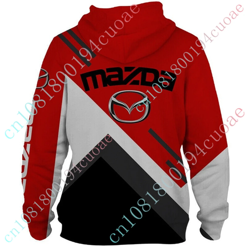 Mazda Sweatshirt Anime Oversize Zip Hoodies Harajuku Pullover Top Casual Hoodies For Men Women Unisex Clothing Custom Logo