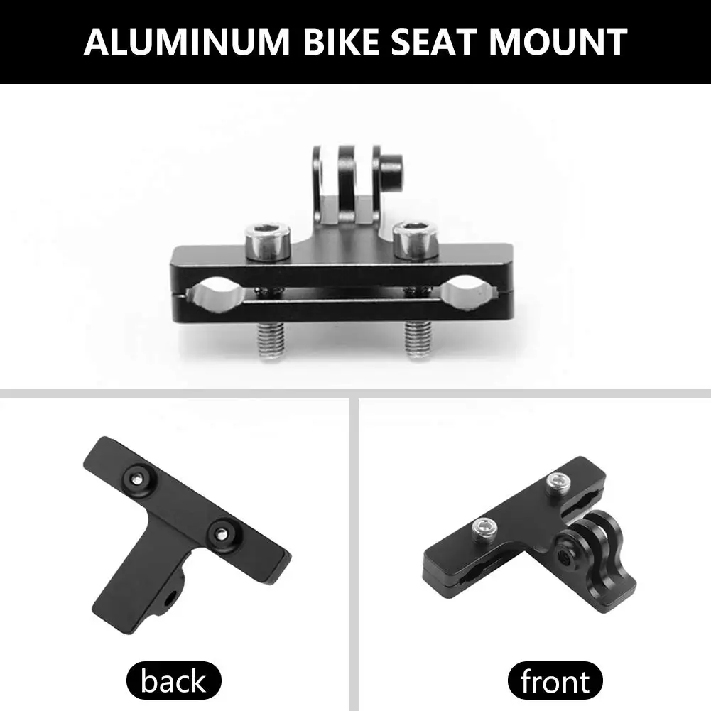 HONGDAK Bike Saddle Rail  Bicycle  Seat Mount for GoPro Hero 11/10/9/8/7/6/5s/5 Campark AKASO DJI OSMO Sports Camera Accessories