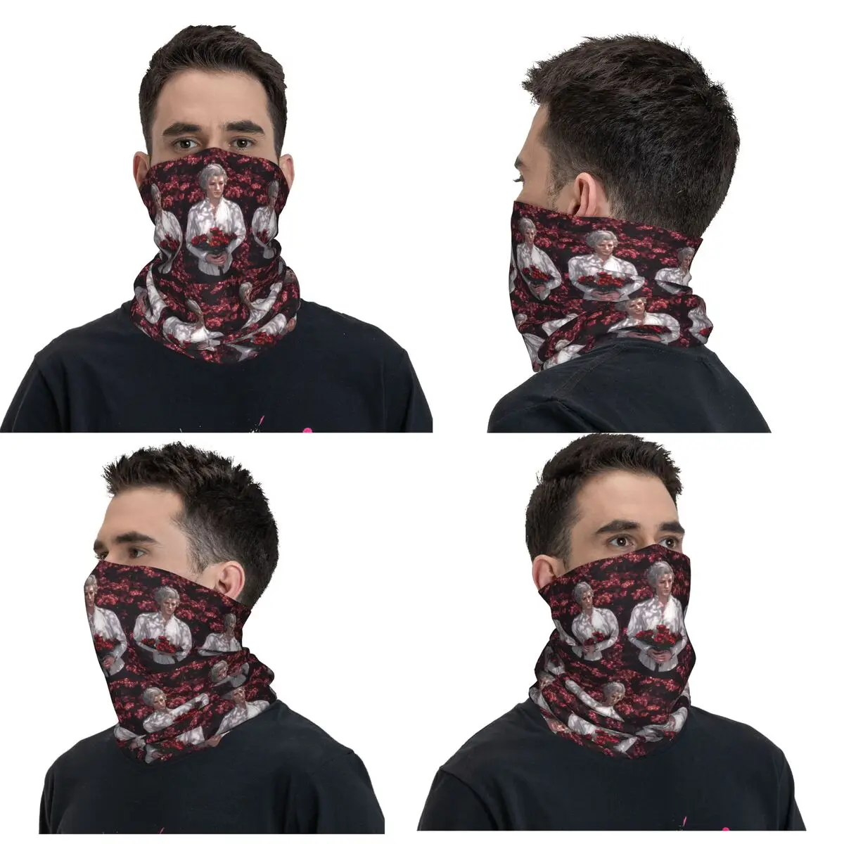 

Baldur's Gate 3 Astarion Vampire Character Bandana Neck Gaiter Printed Wrap Mask Scarf Warm Headband For Men Women Adult Winter