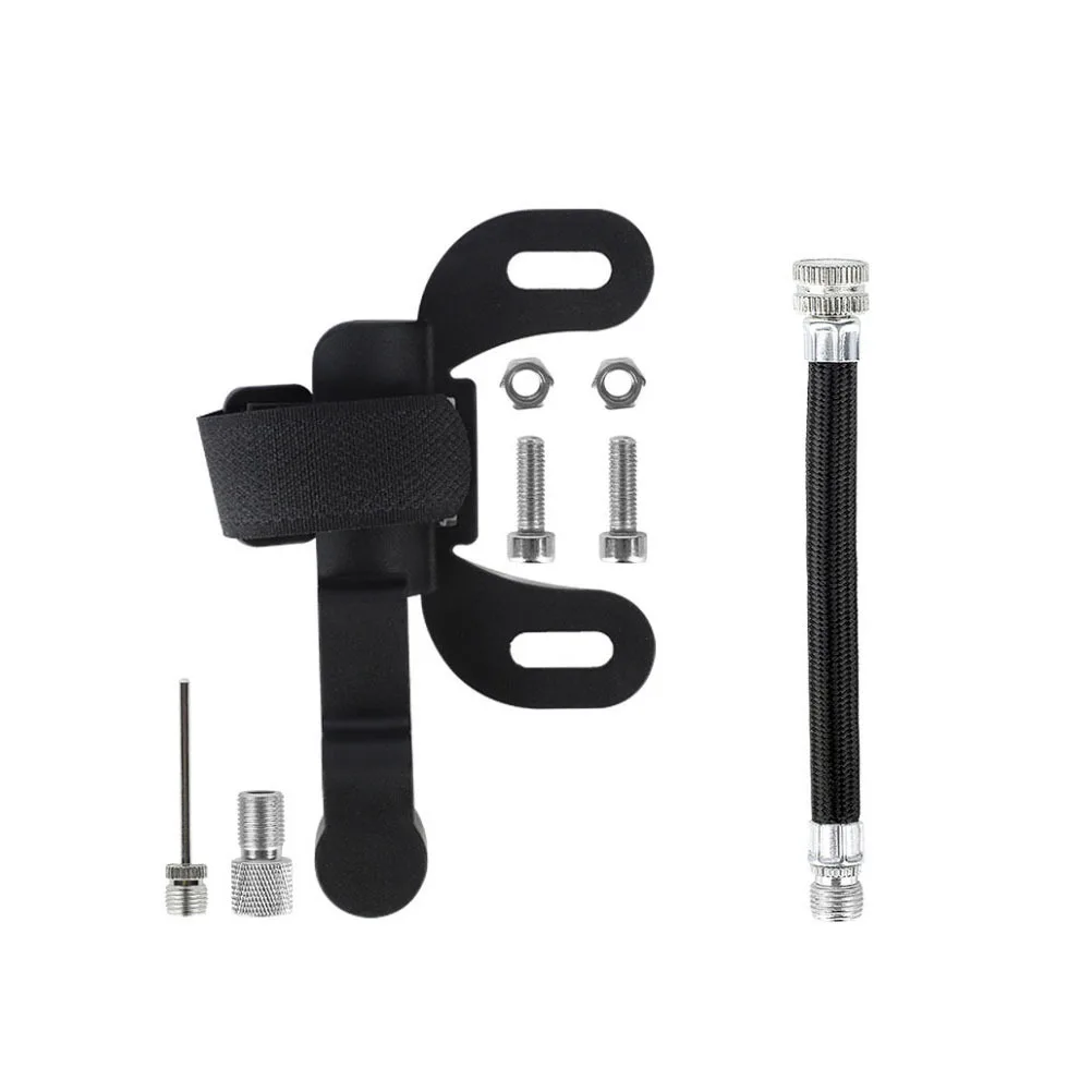 

1 set 1 Set Portable Bike Pump Aluminum Alloy Tire Inflator For Mountain Road Cycling Secure Thread-On Connection No Air Leak