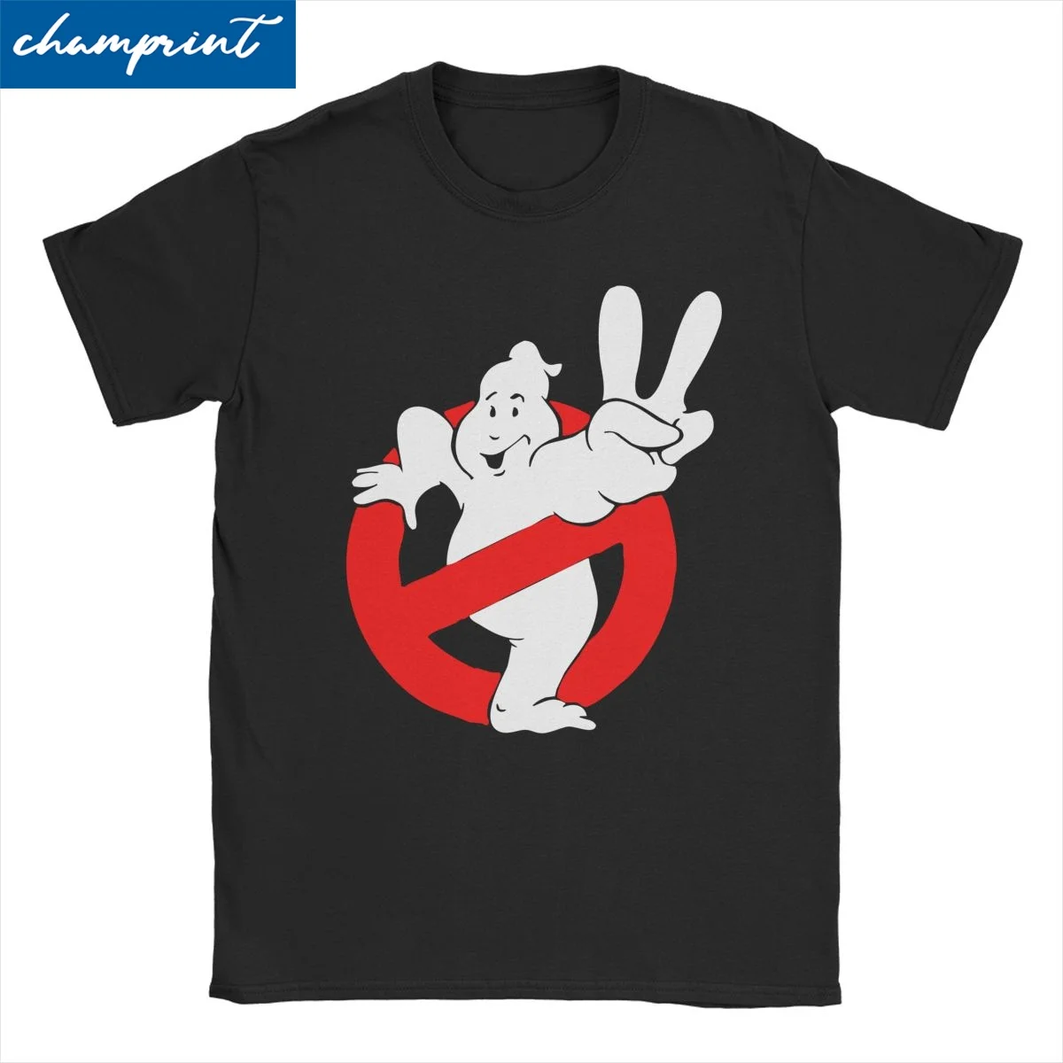 Vintage Ghostbusters-Peace T-Shirt for Men Women Crewneck Cotton T Shirts Movie Short Sleeve Tees Graphic Tops