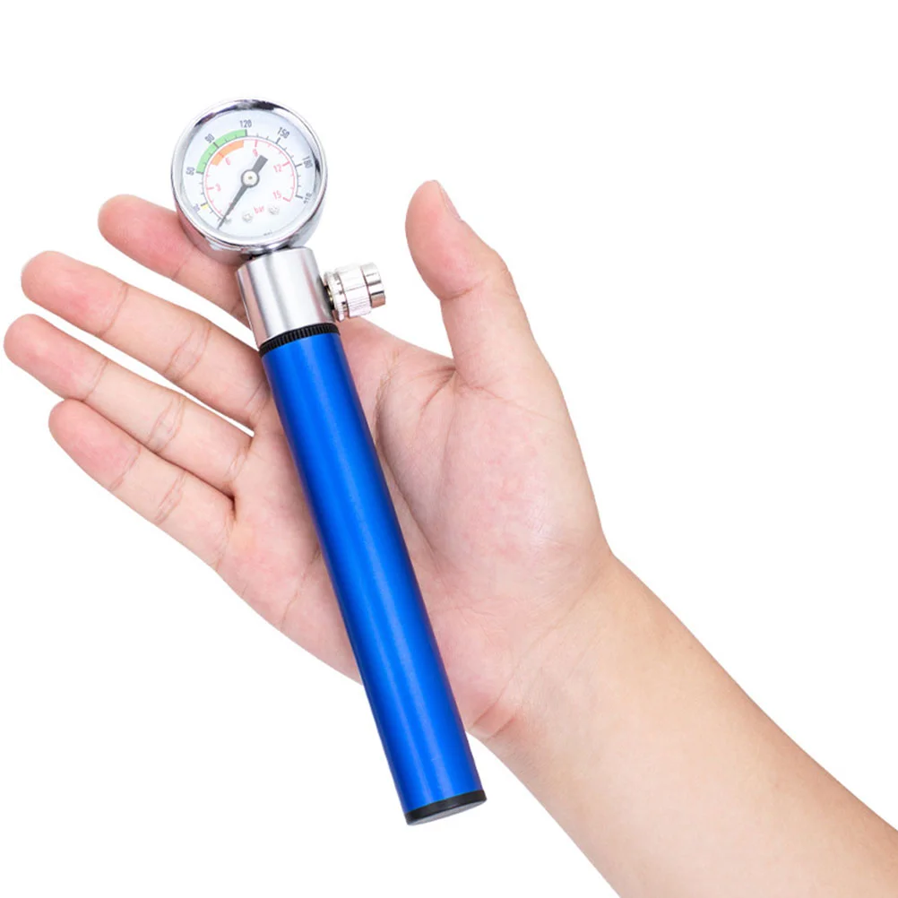 Balloon Pump Air For Balls Sports Portable Bicycles Football Basketball With Pressure Gauge Hand Soccer