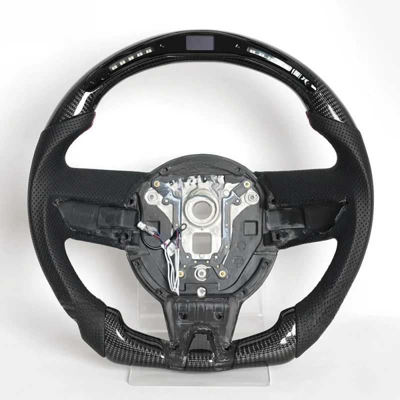 

LED carbon fiber modified car steering wheel with enhanced design