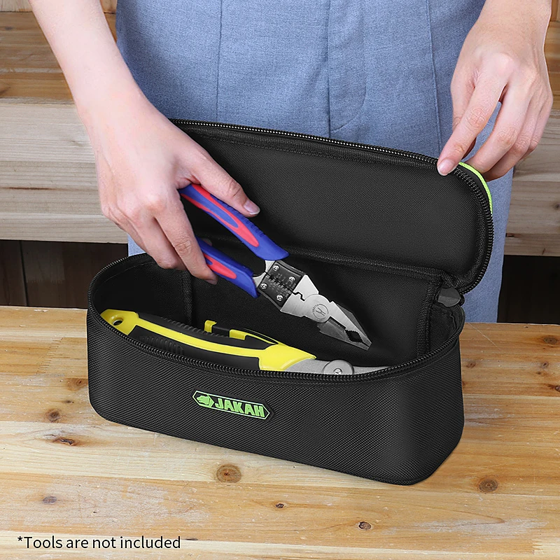 Jakah Elektriker-Werkzeugtasche, multifunktional, Oxford, verdickt, Holzbearbeitung, Aufbewahrung, Schraubendreher-Set, Werkzeugtasche, tragbare Handtasche – Detail 4