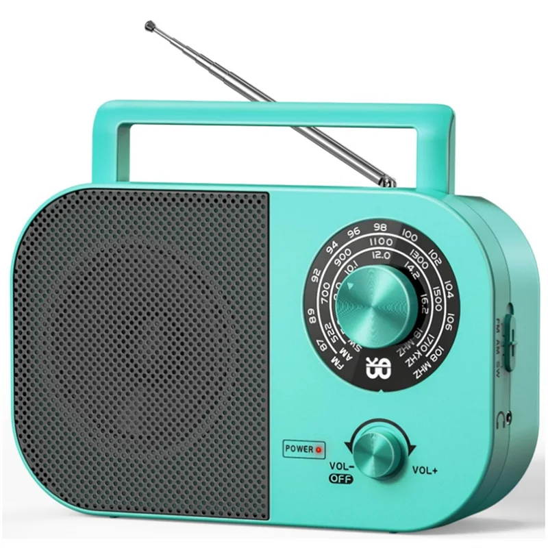 M16K-Radio AM FM SW, Shortwave Radio With Loud Speaker, Battery Powered Or Plug In Wall For Home Outdoor Emergency US Plug