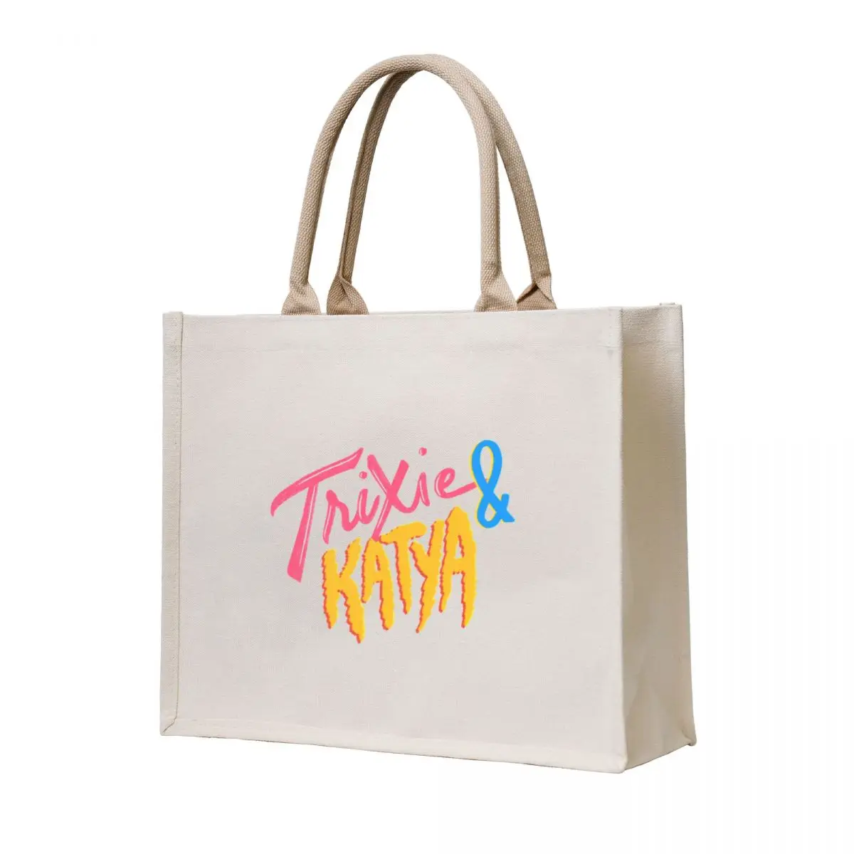 

Trixie and Katya Tote Bag shopping bag logo Canvas Fabric bag