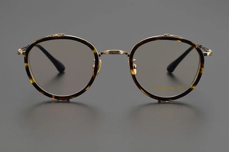 Titan Schildkröte Lesebrille Männlich Handgemachte Schmale Brillen Rahmen Anti Blaues Licht Gläser +1,0 1,5 1,75 2,0 – Detail 35