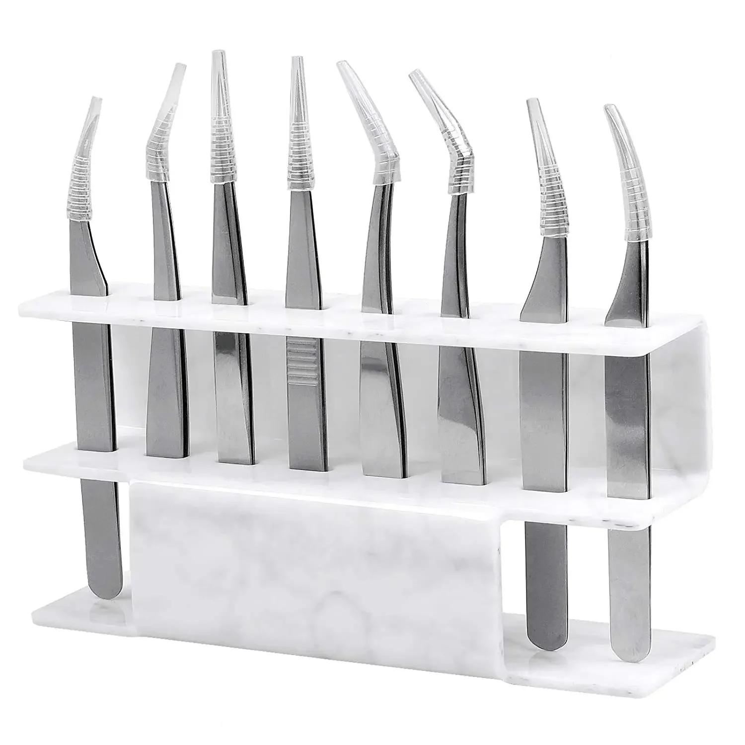 1PC Eyelash Tweezers Storage Rack Tweezer Organizer Holder Stand Eyelash Extension Tools Makeup Beauty Shelf 6/8 Holes