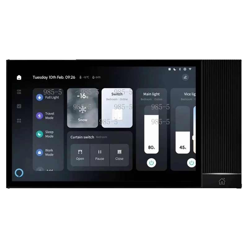 8 Inch Smart Central Control Panel Touch Screen With Relay IR Bluetooth
