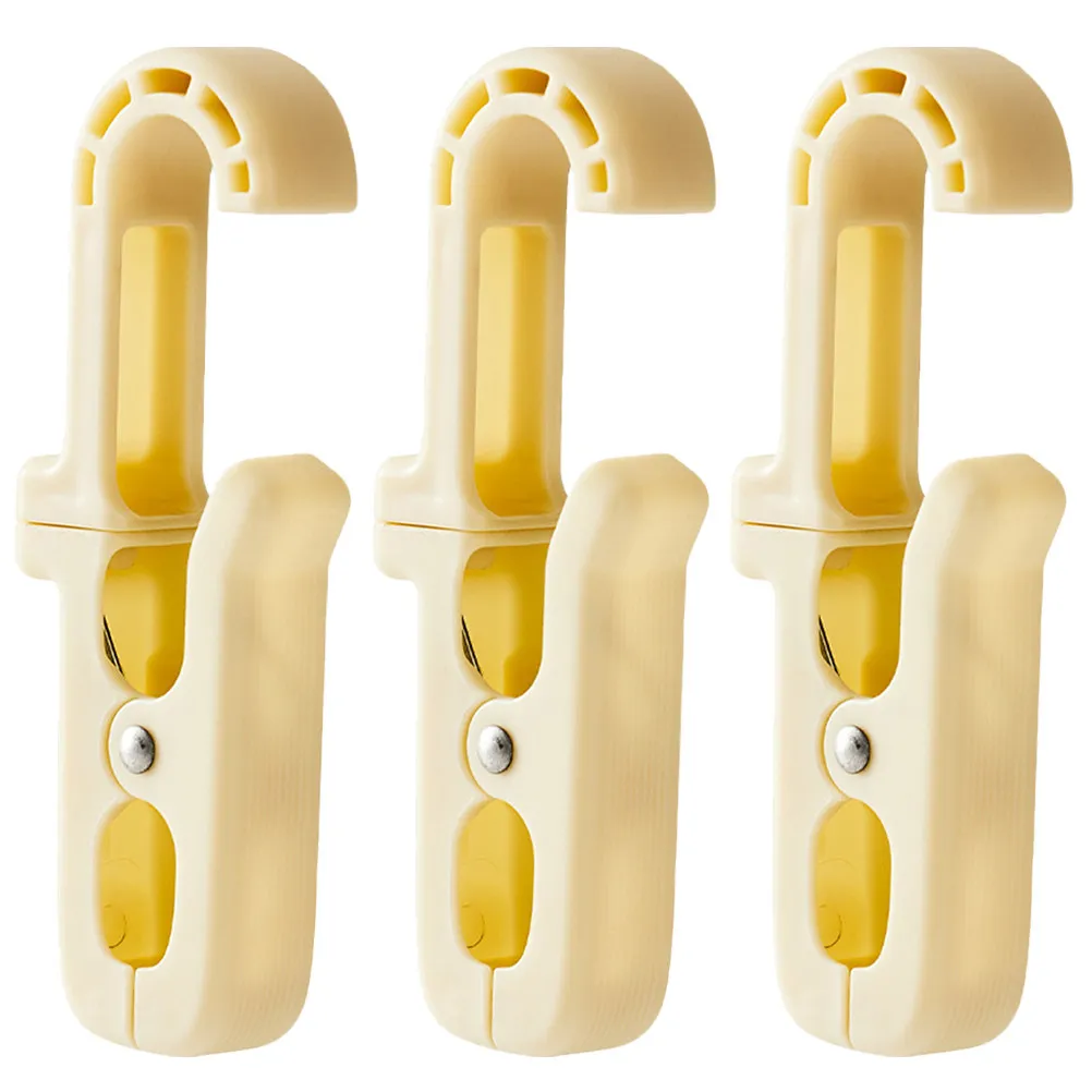 3Pcs Multi Use Laundry Hook Clips Swivel Hanging Organizer for Clothes Towels Underwear Socks Hats Scarves Balcony Bathroom view 6