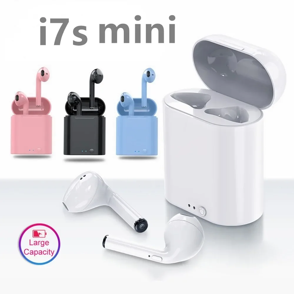 

New I7s Mini Wireless Headphones Bluetooth 5.0 Earphones I7s Mini Style Earphones Sports Handsfree Headset in-Ear Stereo Earbuds