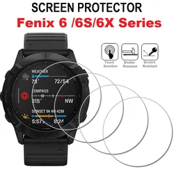 5PCS Smart Watch Screen Protector for Garmin Fenix 6 Fenix 6S Solar 6X Pro Sapphire Tempered Glass Protective Film