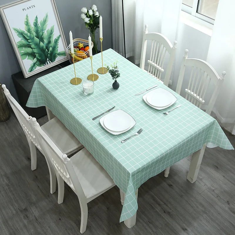 

2024 Checkered tablecloth, dining table mat, table mat, modern and simple, waterproof, oil resistant, and free