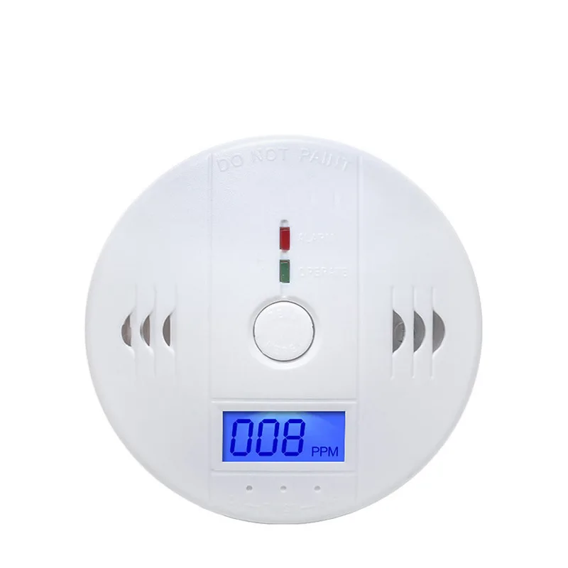 Carbon Monoxide Alarm CO Detector Monitor Battery Powered Standalone Indoor Home Safety Warning Device For House Kitchen