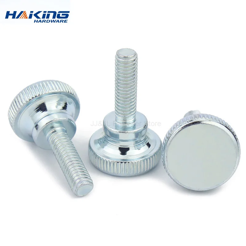 1/5pc M3 M4 M5 M6 M8 M10 DIN464 GB834 Knurl High Step Head Hand Tighten Thumb Screw Curtain Wall Glass Lock Thumbscrew Adjust