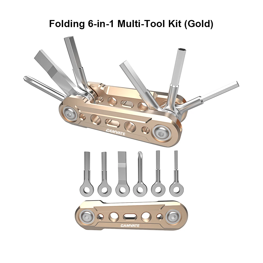 Kimrig 6-em-1 detent dobrável multi-ferramentas kit universal dslr câmera rig conjunto de ferramentas dobráveis com chaves de fenda & chaves ferramenta funcional