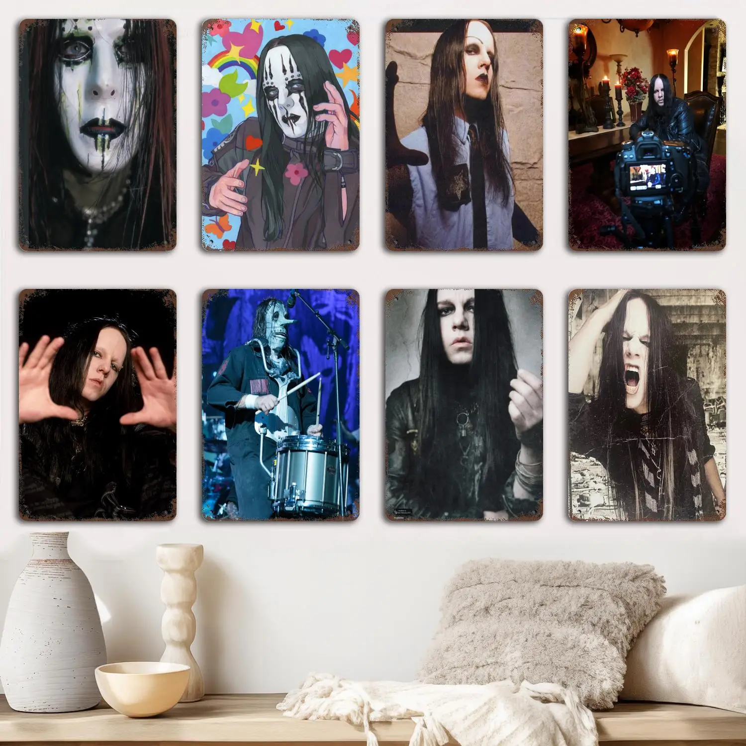 Joey Jordison Metallschilder Wanddekoration Vintage Blechschilder Captain Metal Poster Dekor für Bar Pub Club Wanddekoration