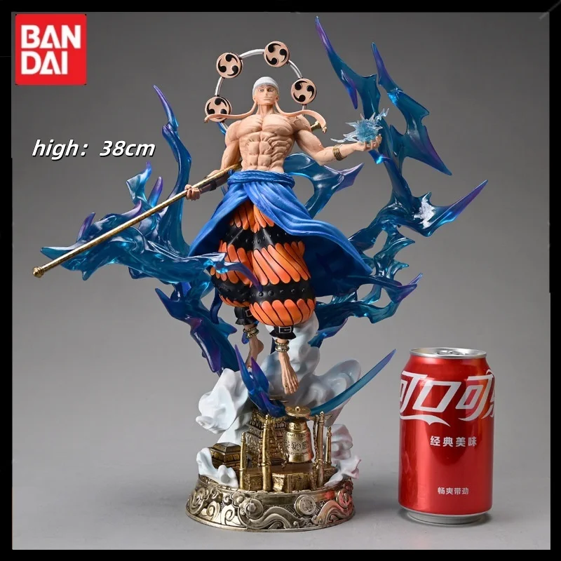 

Bandai 38 см цельная аниме-фигурка Sky Thunder God Eminem крупномасштабная модель стоячего положения ПВХ украшение для рабочего стола подарок для ребенка