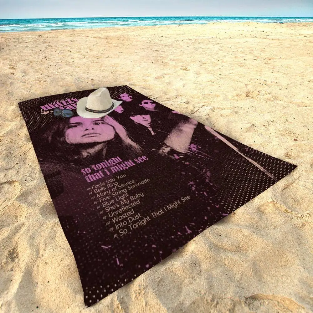 Music Album M-Mazzy Star Bath Towel Microfiber Soft Water Absorbing Breathable For Girl Kids Decorative Cartoon Beach Towel