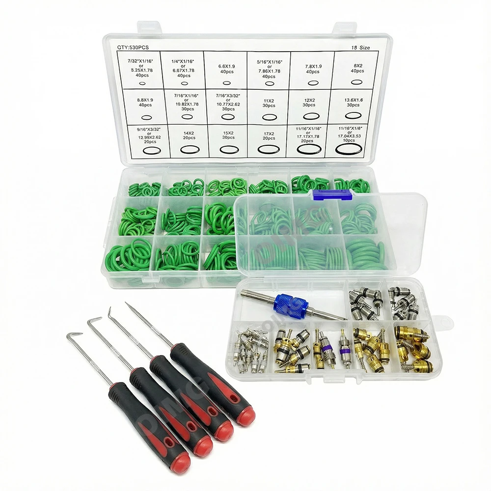 

530/270pcs Rubber O-ring Kit High Pressure Rubber Sealing Seals Rubber Washers for Plumbing Automotive Faucet Repair Gaskets