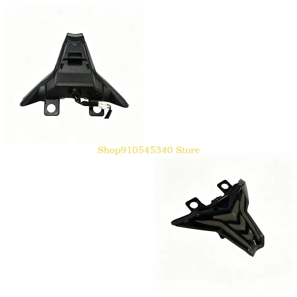 U2JA Vehicle Matched Motorcycle Rear Light Assembly with Phone Based LED Modes, Sequential Turn Signal, Smoked Lens Tail Lamp