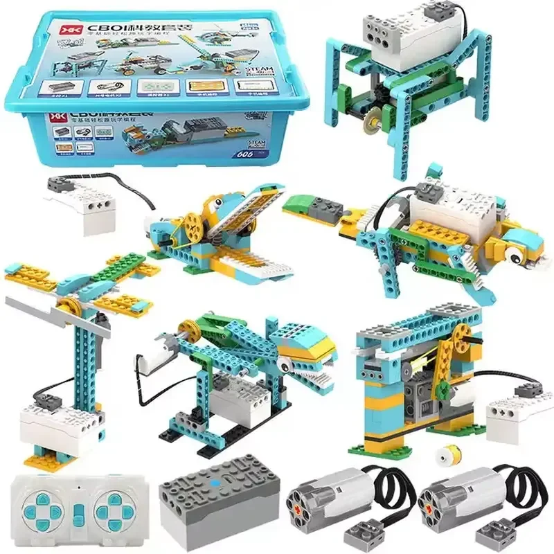 Robot building block electric education machinery CB01 science and education DIY programming robot children's building block
