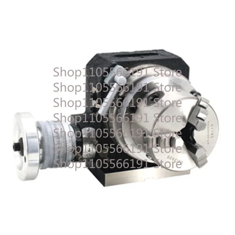New Large 4/6 Inche Three-jaw Chuck Milling Machine Indexing Head Rotary Table Universal Indexing Plate Rotating Vertical Horizo