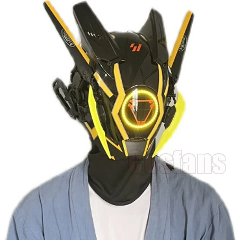 

Модная маска-реквизит для музыкального фестиваля в стиле панк для бара маски в стиле холодсветильник в стиле киберпанк маски для косплея фотографии уличная маска подарки технологическое оборудование