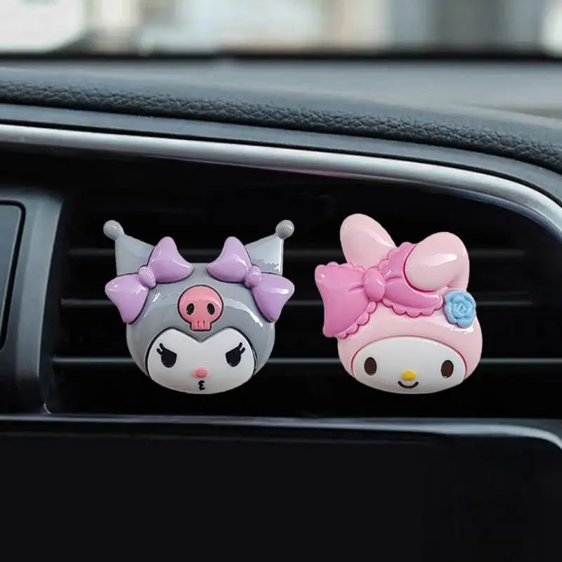 

Sanrio Car Aromatherapy Anime Kuromi Melody Car Air Outlet Interior Cute Accessories Aromatherapy Decompression Car Accessories