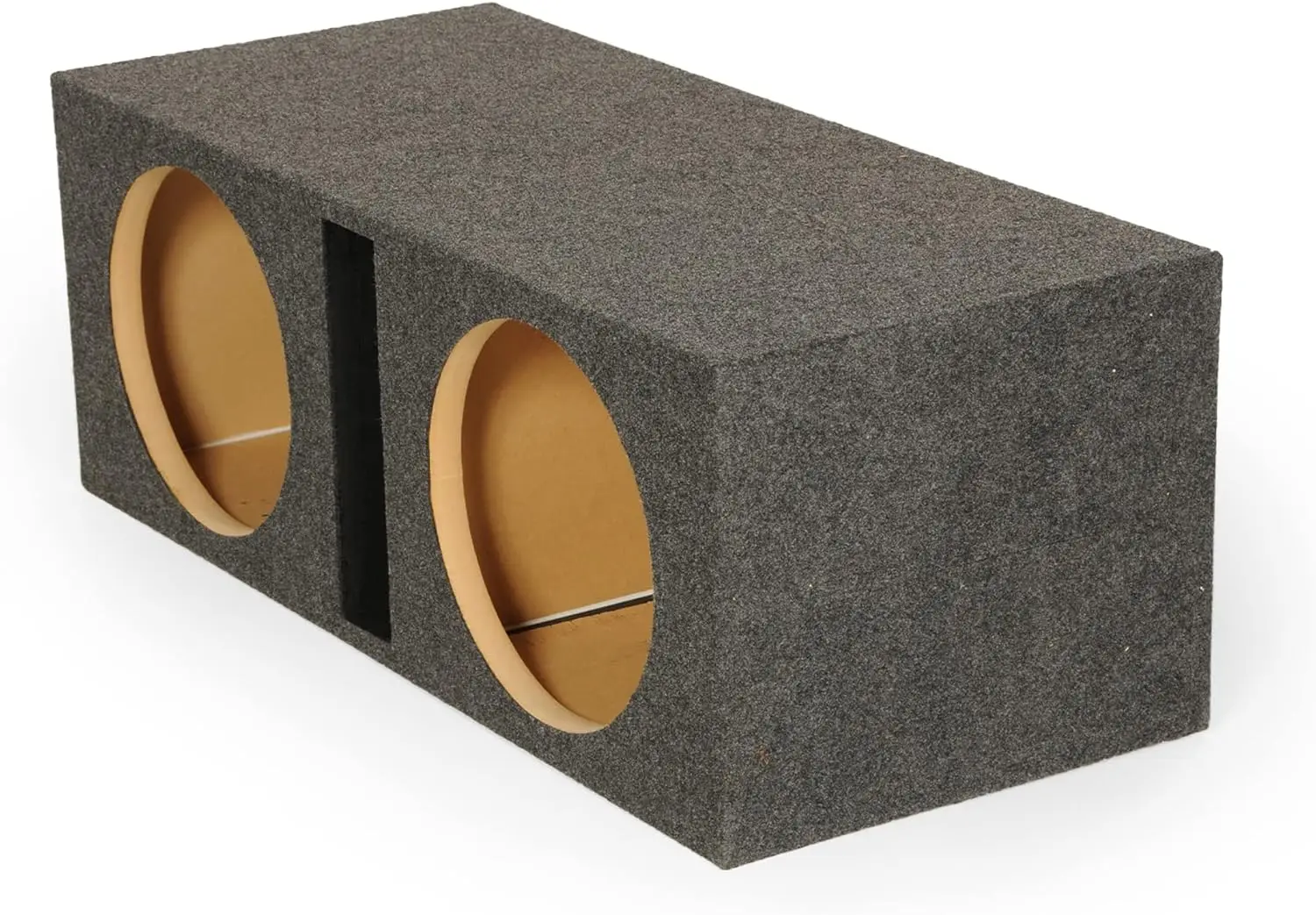 Caixas do cerco do subwoofer com ventilação compartilhada do porto do entalhe, QBASS Dual, 12 Polegada, resistente, material do MDF, áudio do carro, ventilação do carro