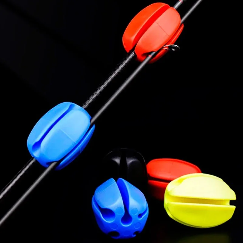 Silicone Storage Equipment for Fishing Rods Harness Rod Device with Ball Pulling Rod Artifact for Lure Rods Rod Tool Accessories