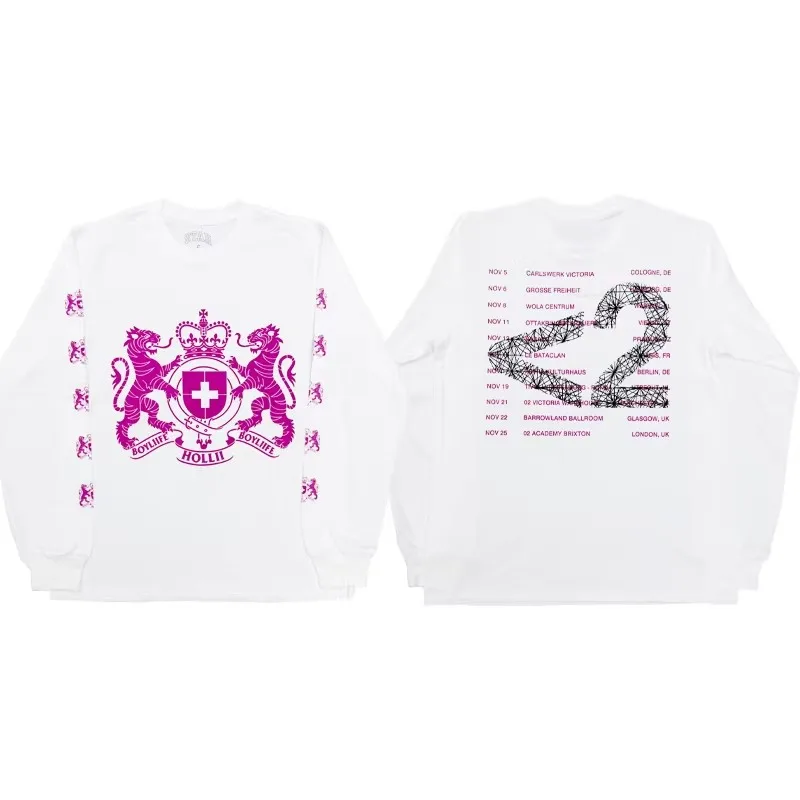 

Футболка с длинным рукавом 2026 2hollis Star Tour Merch, лимитированная серия, с принтом, TX1615