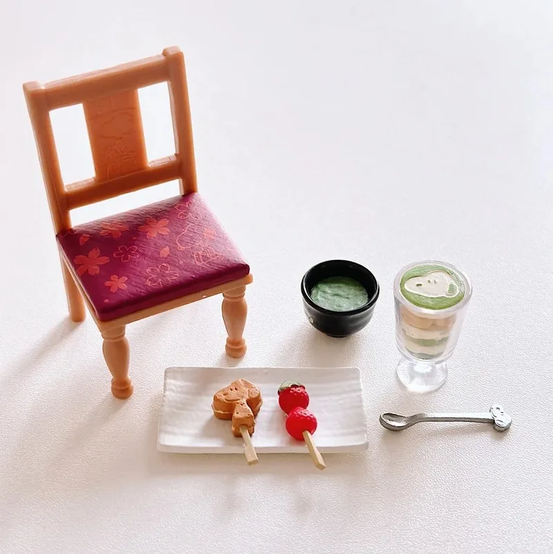 Opnieuw Ment Snoopy Thee Japanse Koffie Thee Winkel Sereis Blind Box Miniatuur Scène Desktop Decoratie Leuk Speelgoed Cadeau