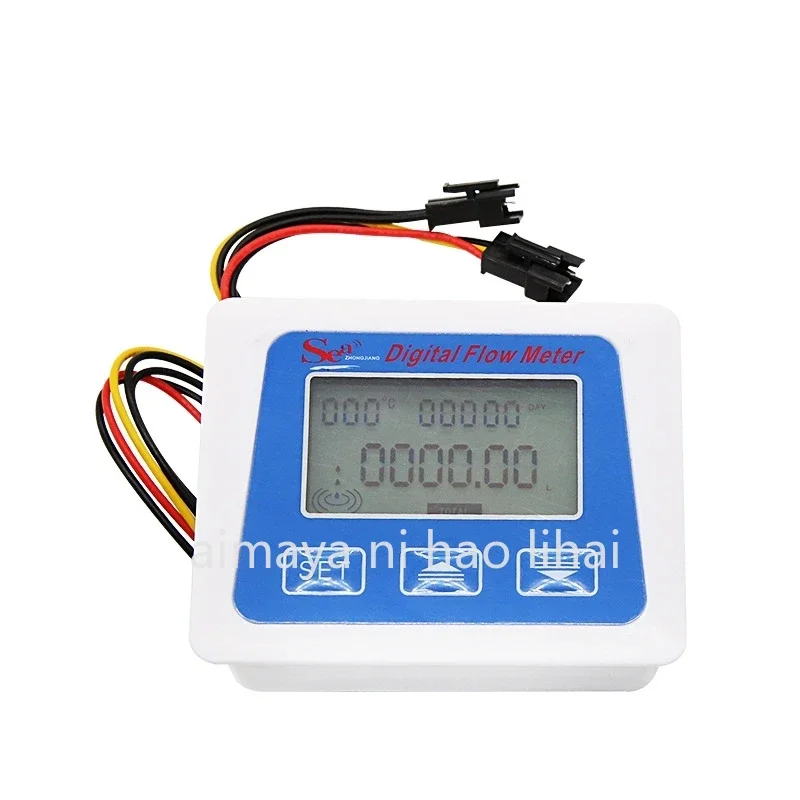 

Цифровой ЖК-дисплей, датчик расхода воды, расходомер, толкаемый расходомер, счетчик общего расхода, запись температуры и времени, с датчиком расхода G1/2, 3/4, 1 дюйм.