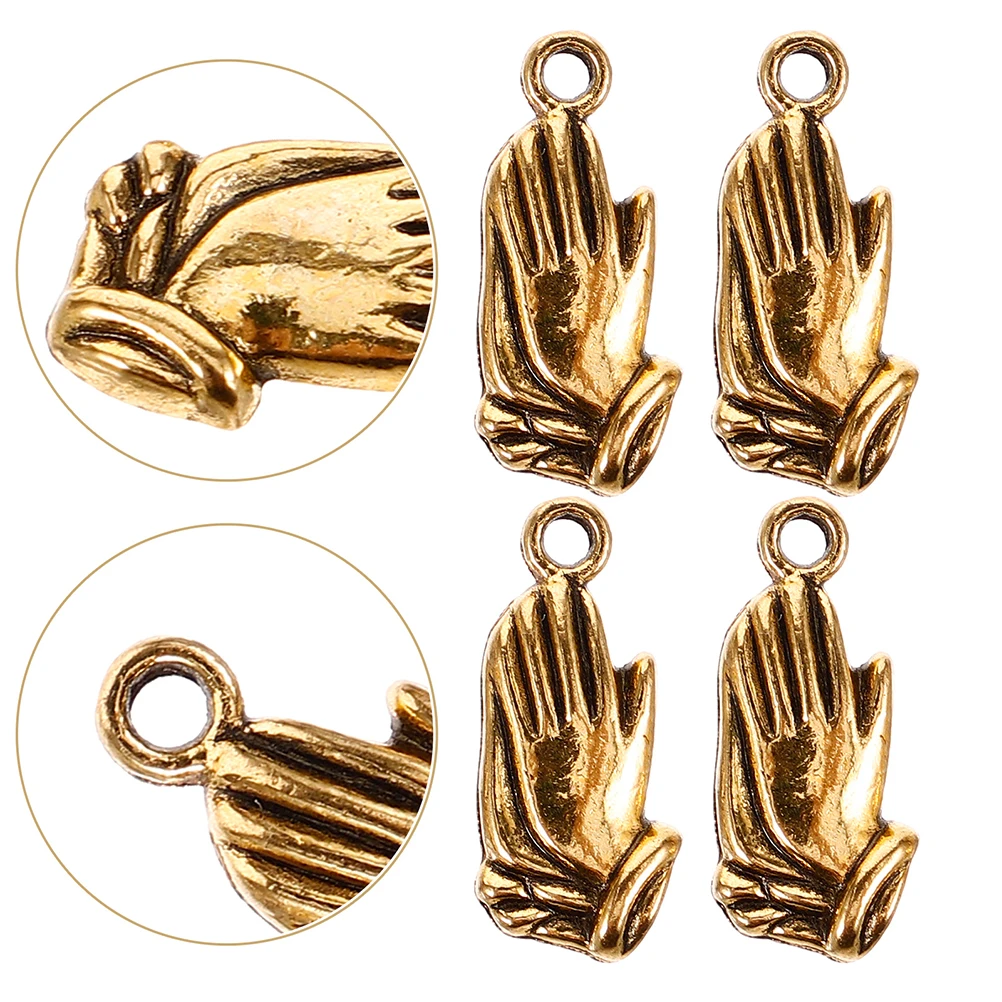 

20 Pcs Prayer Pendant Charms Crafting Bulk Bracelet Ornaments Braclet for Bracelets Making Necklace
