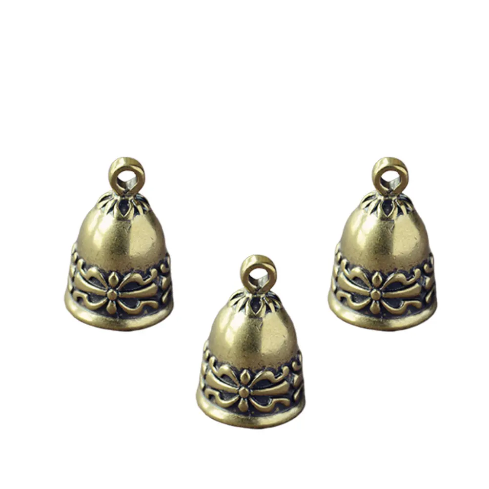 

3 шт., медный колокольчик, подвеска, простой стильный DIY ювелирные изделия, аксессуары для ожерелья, браслета, брелок, медный кулон, подвеска