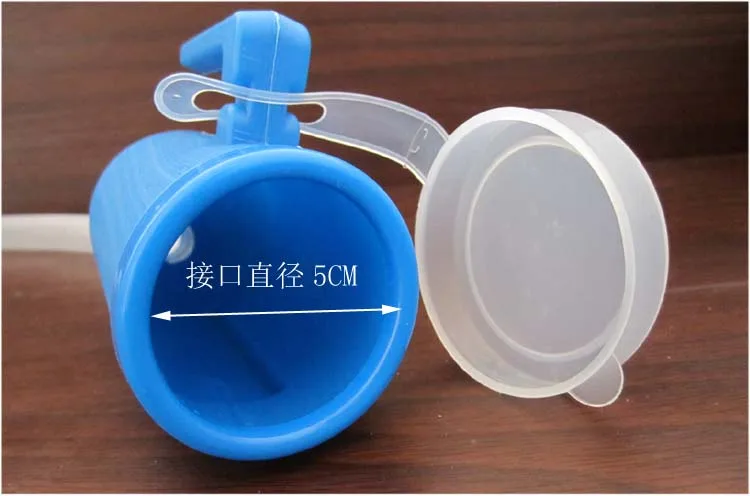 2000ml Plastic Male female Bed  Potty Pee Bottle Pee Collector With 160cm Tube